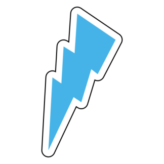 Thunder Sticker (Baby Blue)